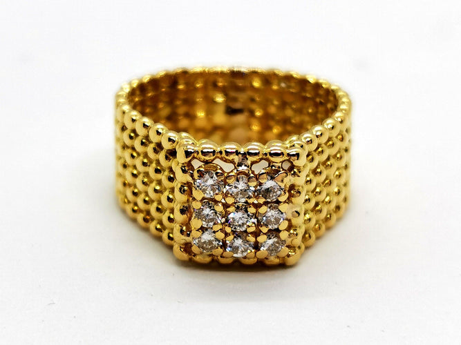 Bague 46 Bague Perlé Or jaune Diamant 58 Facettes 1099688CN