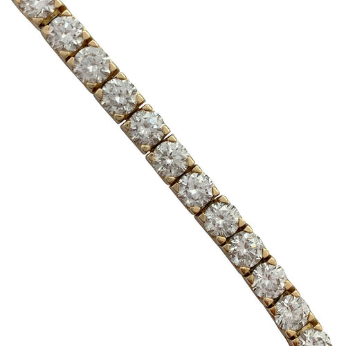 Bracelet Bracelet ligne "tennis" en or jaune serti de brillants. 58 Facettes 30035
