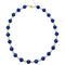 Collier Collier boules lapis lazuli, perles, intercalaires or jaune. 58 Facettes 30349