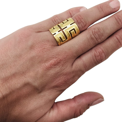 Bague 50 Bague Cartier "Méandre" en or jaune 58 Facettes 29044-1