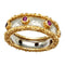 Bague 50 Bague bandeau Buccellati, "Fusi", deux ors, rubis. 58 Facettes 30332