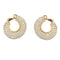 Boucles d'oreilles Boucles d'oreilles créoles diamants en or jaune. 58 Facettes 30516