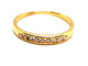 Bague 57 Bague Demie alliance Or jaune Diamant 58 Facettes 1126563CN