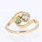 Bague 50 Bague toi et moi saphir vert diamant 58 Facettes 20-403-48