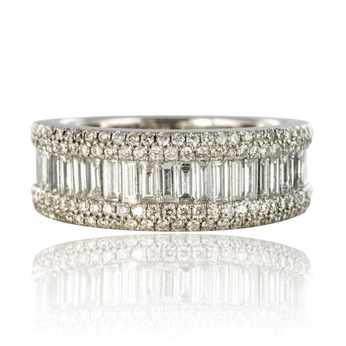 Bague 51 Bague Diamants baguettes 58 Facettes 09-010-2508506-53