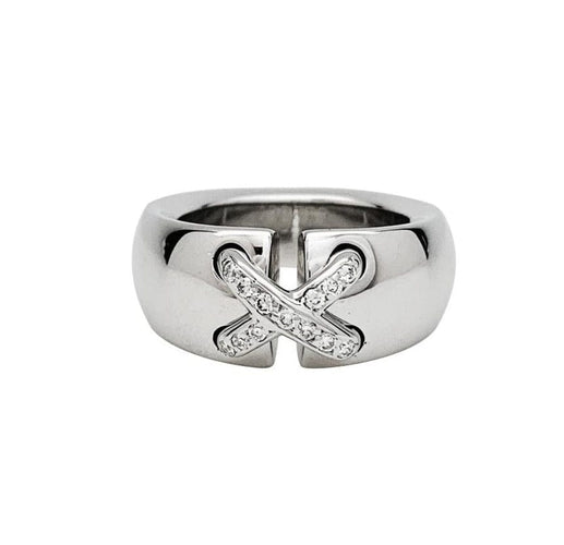 Bague 54 Bague Chaumet "Liens" en or blanc et diamants. 58 Facettes 30243