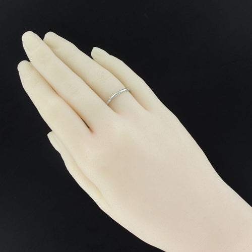 Bague 52 Alliance en platine 58 Facettes 18-022-52-1