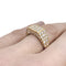 Bague 53 Bague Cartier chevalière en or jaune et diamants. 58 Facettes 29847-1