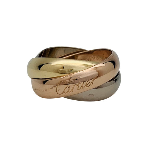 Bague 55 Bague Cartier modèle "Trinity" trois ors. 58 Facettes 29961