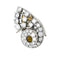 Boucles d'oreilles Boucles d'oreilles clips en or blanc et platine, diamants. 58 Facettes 30466