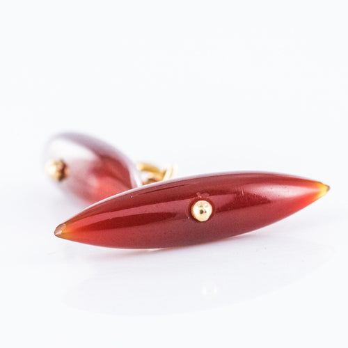 Boutons de manchette Boutons de manchettes Cornalines 58 Facettes 19-685