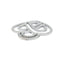 Pendentif Pendentif Poiray, "Coeur Fil", or blanc, diamants. 58 Facettes 30212