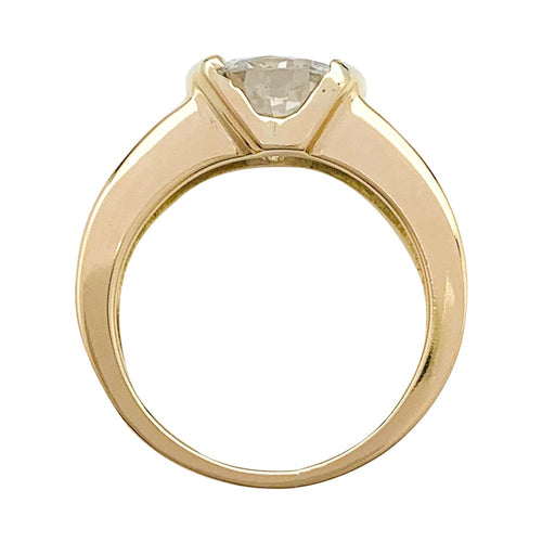 Bague 53.5 Bague en or jaune, diamants 2,09 cts G/VVS1. 58 Facettes 29578