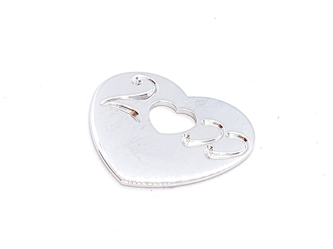 Pendentif Poiray Pendentif Coeur Or blanc 58 Facettes 00612CN