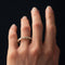 Bague 61 Demi Alliance diamants sur or jaune 58 Facettes 18-077-61