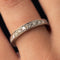 Bague 56 Alliance diamants ancienne 58 Facettes 20-177A