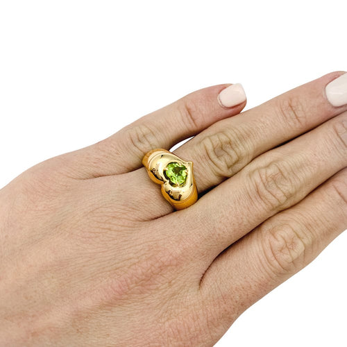 Bague 50 Bague Van Cleef & Arpels, "Coeur", en or jaune, péridot. 58 Facettes 30111