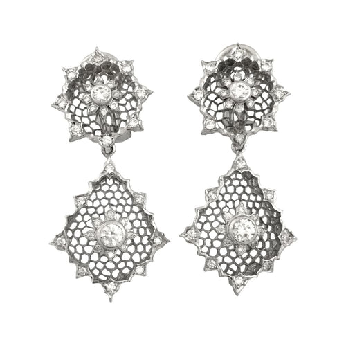 Boucles d'oreilles Boucles d'oreilles Buccellati "Dentelle", diamants. 58 Facettes 30487