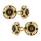 Boutons de manchette Boutons de manchettes Jaspes sanguins rubis 58 Facettes 19-680