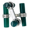 Boutons de manchette Boutons de manchette Boucheron en or blanc, agate verte et onyx. 58 Facettes 30562