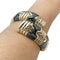 Bracelet Bracelet Bulgari Parentesi en or jaune et acier noirci. 58 Facettes 30084