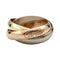 Bague 48 Bague Cartier "Trinity" 3 ors, moyen modèle. 58 Facettes 30342