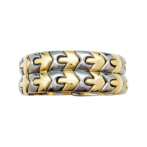 Bracelet Bracelet Bulgari en or et acier. 58 Facettes 30432