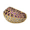 Bague 51 Bague Poiray en or jaune pavée de diamants et saphirs roses. 58 Facettes 29851