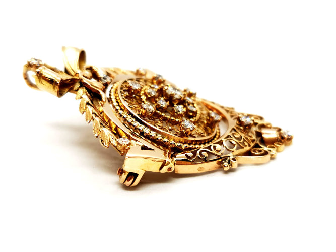 Pendentif Pendentif Vintage Or jaune Diamant 58 Facettes 1126569CN